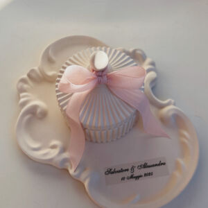 VASO RIGATO CON PIATTO